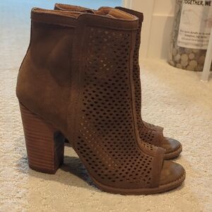 Lucky Brand Brown Suede Ankle Boots